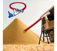 XCSCUK Macchina Trasportatrice a Vite Industriale, Trasportatore a Vite Agricolo, per Cemento, Sabbia, Polvere, Cereali e Pellet (5m/196in)