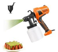 XCSCUK Pistola a spruzzo per Cioccolato, spruzzatore di Vernice Elettrico da 500 W, sabbiatrice Manuale per Cottura, 3 Forme Regolabili, per Decorazione di Dessert