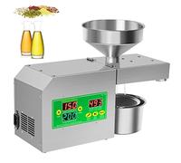XCSCUK Pressa per Olio Automatica, pressa per Olio Commerciale a Freddo/Caldo, Macchina per l'estrazione dell'olio di Sesamo, Adatta per Uso Commerciale e Domestico
