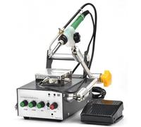 XCSCUK Saldatrice, alimentatore automatico della lega per saldatura di industria, con interruttore a piede/mano, riscaldamento rapido, per saldatura e riparazione PCB