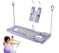 XCSCUK Set per Pilates Reformer, Macchina per Esercizi Pieghevole per Esercizi Addominali Pieghevoli con Rimbalzo Automatico per la casa con Supporto per Il Gomito
