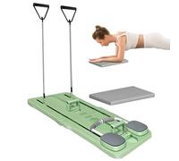XCSCUK Set per Pilates Reformer, Tavola per Pilates Reformer per Attrezzature da Allenamento a casa, Plank Trainer Ab Roller, Macchina per Reformer Pilates con Timer (Green)
