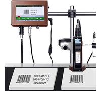 XCSCUK Stampante a Getto d'inchiostro Online Automatica,Stampante a Getto d'inchiostro Industriale,Codifica Continua dei Codici/Macchina di marcatura,per Stampante a Getto d'inchiostro (12.7mm)