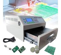 XCSCUK Stazione di Saldatura da Tavolo, saldatrice Automatica a riflusso, con Raffreddamento del Camino di Scarico, per rilavorazione Bga SMD SMT (962A)