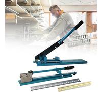 XCSCUK Utensile Manuale per la taglierina della Guida DIN, Macchina da Taglio per canaline da banco, con Righello da 50 cm, per Il Taglio di Alluminio scanalato da 35 mm
