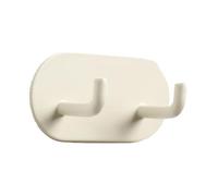 XCSDEW Gancio In Acciaio Al Carbonio, Adesivo A Doppia Estremità, Con Forte Supporto, Adatto For Appendere Piccoli Oggetti(White,4-pack)