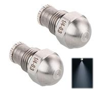 XCSJ 2 Pcs 1/4bsp Ugelli a Spruzzo Diametro In Acciaio Inox Fine Atomizzazione Mist Ugello Per Il Raffreddamento, Pulizia, Giardino Irrigazione (Diametro del foro: 0.3 mm)