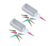 XCSM Pittura marmellata di plastica Bottiglie da spremere con ugelli Dispenser di Salsa di condimento Sciroppo di Ketchup Miele Senape Contenitori di stoccaggio Decorazione di Torte Artigianali