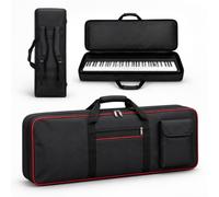 xcsvz Custodia Tastiera 61 Tasti per Sequential Prophet X 2018-2024 | Tessuto Oxford 600D | Imbottitura in Cotone da 6 mm | Maniglie Rinforzate | Impermeabile Antipolvere Pianoforte Elettrico