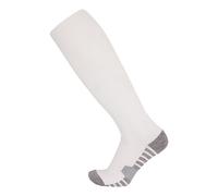 XCTDSVAH Calze Compressione Graduata Calzini da Calcio a Strisce Bianche e Nere for Uomo, Adolescenti, Bambini Ragazzi, sopra Il Polpaccio, Baseball, Rugby, Donna Ragazza(Black,Kid EU 28-33)