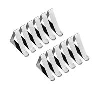 XCTDSVAH Ferma Tovaglia da Esterno 12 PCS Stainless Steel Tablecloth Clip,Non-Slip Adjustable Table Cover Clamps Cloth Holders for Party Picnic