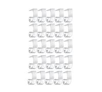 XCTDSVAH Ferma Tovaglia da Esterno 25 PCS Table Skirting Clips Plastic Tablecloth Transparent with Hook And Loop for Meeting Party Indoor Outdoor Events