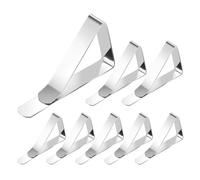 XCTDSVAH Ferma Tovaglia da Esterno 4-32Pc Stainless Steel Table Cloth Clip Wedding Picnic Cover Holder Tablecloth Stable Clips for Restaurant Fixed