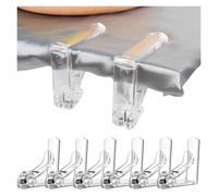 XCTDSVAH Ferma Tovaglia da Esterno Plastic Tablecloth Clips Transparent Non-Slip Securing Holder Decorative Leaf Clamp Table Cover Clamps