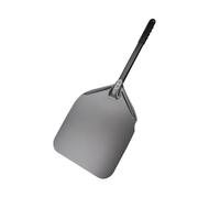 XCTDSVAH Pala Per Pizza Pala for pizza rettangolare non perforata da 12 pollici con rivestimento in alluminio duro, accessori for forno(Black Handle)