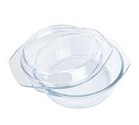 XCWTBL Casseruola piccola con coperchio da 0,65 l, piatto e manici, casseruola singola in vetro, casseruola rotonda con coperchio, adatta al forno a microonde