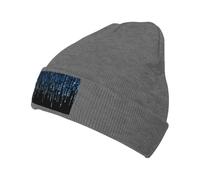 Xcwzbls The Blue Binary - Berretto lavorato a maglia per uomini e donne, da corsa, leggero, berretto termico, unisex, taglia unica, Rosa violaceo scuro, Taglia unica