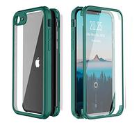XCYYOO Cover iPhone SE 2020/iPhone SE 2022/7/8 360 Gradi,Custodia iiPhone SE 2020 con Trasparente Case con Protezione Integrata dello Schermo Protezione per Display Integrata Rugged Case