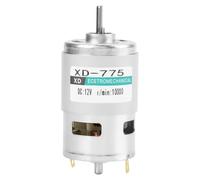 XD - 775 DC Motor 12V / 24V High Speed 10000/20000 RPM | Double Ball Bearing Low Noise & High Rotational Force | Brush Motor for Drilling Machines/Lathes/Tools (12V10000 rev)