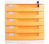 XDAWQP Armadietti per schedari Armadietti per schedari piatti Organizzazione cassetti scrivania 5 ripiani con serratura e etichetta vuota Plastica - Libreria 3Color