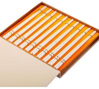 XDAWQP Bacchette riutilizzabili, riutilizzabili, bacchette usa e getta riutilizzabili, 10 paia di bacchette in porcellana Bone China, set regalo, bacchette in ceramica da 25 cm (C)