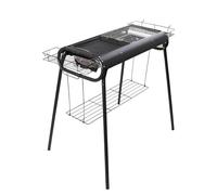 XDAWQP Barbecue a Carbone - Fornello da Cucina per Barbecue Rimovibile e in Acciaio con Design Estraibile/Nero/C,Black D