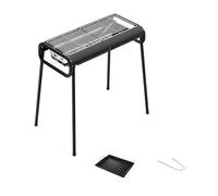 XDAWQP Barbecue a Carbone - Fornello da Cucina per Barbecue Rimovibile e in Acciaio con Design Estraibile/Nero/C,Black B