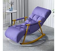 XDAWQP Comoda poltrona a dondolo relax, moderna poltrona a dondolo, poltrona di metà secolo, comoda poltrona a dondolo, poltrona reclinabile imbottita, per soggiorno divano sing