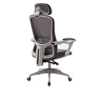 XDAWQP Comode Sedie Pieghevoli Home Comfort Sedia da Ufficio Ergonomica con Poggiatesta Sedia da Scrivania Seduta Comoda Sedia da Computer con Braccioli Pratica (Grigi，Grey