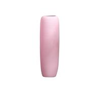 XDAWQP Grande Vaso Decorativo da Pavimento Alto - Vaso in Ceramica a Strisce per Arredamento Minimalista in Stile Fattoria, portafiori Perfetto per Soggiorno,Pink 20x60cm