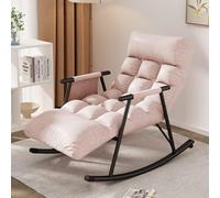 XDAWQP Poltrona a dondolo per interni, reclinabile per adulti, moderna camera da letto, soggiorno, schienale regolabile, divano singolo, sedie per lettura, salotto, balcone, tes