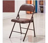 XDAWQP Robusta Sedia Pieghevole in Pelle Sedia Pieghevole Sedia Ergonomica con Schienale Curvo Sedia per Casa Dormitorio Ufficio Sedia Pieghevole Portatile Senza Bracc，B-31x19x16in
