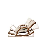 XDAWQP Sedia a dondolo, comoda sedia da soggiorno in legno massello nordico per balcone, camera da letto, poltrona da ufficio, divano in tessuto casual pigro, peso sopportabile