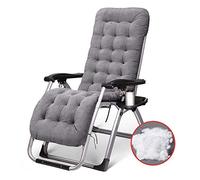 XDAWQP sedia Sedia a dondolo da giardino con seduta a gravità zero, reclinabile, regolabile, adatta per giardini, cortili, piscine, supporta 200 kg poltrona
