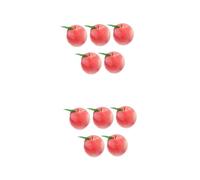 XDAWQP Set di Ornamenti di Frutta di Pesca emulati, Oggetti di Scena Decorativi realistici per la casa, L'Ufficio, Il Negozio per la visualizzazione di fotografie, 5 Pezzi*2