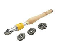 XDAWQP Set di scalpelli per Intaglio del Legno, utensile per tornitura del Legno con 4 Teste di Ricambio, Sistema di testurizzazione e Spirale filettata, Utensili per lavor