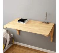 XDAWQP Tavolo pieghevole da parete, semplice, naturale, per casa e ufficio, in legno, da appendere alla parete, scrivania per computer e studio, 100 x 60 cm (60 x 40 cm), 60 x 40 cm