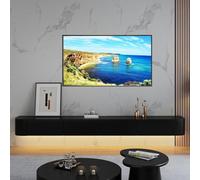 XDCXYD Mobile TV Sospeso Mobile TV Da Parete Consolle Multimediale Con Sportello Inferiore E Cassetto Mobiletti e armadietti(Black,180 * 24 * 20cm)