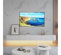 XDCXYD Mobile TV Sospeso Mobile TV Da Parete Consolle Multimediale Con Sportello Inferiore E Cassetto Mobiletti e armadietti(bianca,140 * 24 * 20cm)