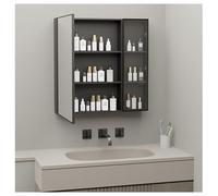 XDCXYD Mobiletto A Specchio Per Bagno Di Piccolo Appartamento Semplice Mobiletto Contenitore A Parete Per La Casa(60 * 60 * 13cm)