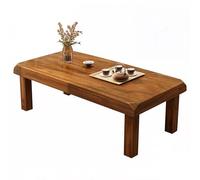 XDCXYD Tavolino Da Tè Semplice In Legno Con Bordi Ispessiti Ideale Per Piccoli Appartamenti Perfetto Per La Meditazione E Per Preparare Il Tè Sul Balcone(Brown,120 * 60 * 45cm)