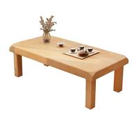XDCXYD Tavolino Da Tè Semplice In Legno Con Bordi Ispessiti Ideale Per Piccoli Appartamenti Perfetto Per La Meditazione E Per Preparare Il Tè Sul Balcone(Wood,120 * 60 * 45cm)