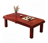 XDCXYD Tavolino Da Tè Semplice In Legno Con Bordi Ispessiti Ideale Per Piccoli Appartamenti Perfetto Per La Meditazione E Per Preparare Il Tè Sul Balcone(Reddish-brown,100 * 60 * 45cm)