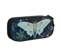 Xdcywbzdbc Astuccio a strati, bellissimo astuccio con stampa di falene, spazioso e organizzato, grande borsa portaoggetti con scomparti, design elegante e funzionale, Nero , Taglia unica, Organizer
