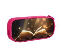 Xdcywbzdbc Astuccio a strati con stampa "Book Under The Light", spazioso e organizzato, grande borsa portaoggetti con scomparti, design elegante e funzionale, rosa, Taglia unica, Organizer per