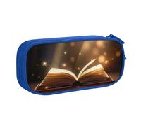 Xdcywbzdbc Astuccio a strati con stampa "Book Under The Light", spazioso e organizzato, grande borsa portaoggetti con scomparti, design elegante e funzionale, Blu, Taglia unica, Organizer per