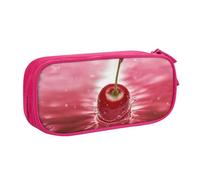 Xdcywbzdbc Astuccio a strati con stampa di ciliegie rosse, spazioso e organizzato, grande borsa portaoggetti con scomparti, design elegante e funzionale, rosa, Taglia unica, Organizer per imballaggio