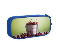 Xdcywbzdbc Astuccio a strati con stampa di ciliegie, spazioso e organizzato, grande borsa portaoggetti con scomparti, design elegante e funzionale, Blu, Taglia unica, Organizer per imballaggio