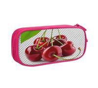 Xdcywbzdbc Astuccio a strati con stampa di ciliegie, spazioso e organizzato, grande borsa portaoggetti con scomparti, design elegante e funzionale, rosa, Taglia unica, Organizer per imballaggio