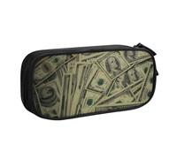 Xdcywbzdbc Astuccio a strati con stampa di dollari americani, spazioso e organizzato, grande borsa portaoggetti con scomparti, design elegante e funzionale, Nero , Taglia unica, Organizer per